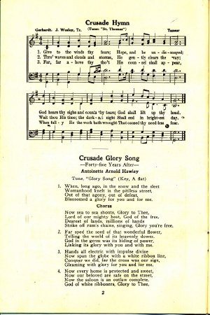 Temperance Crusade music, 1924